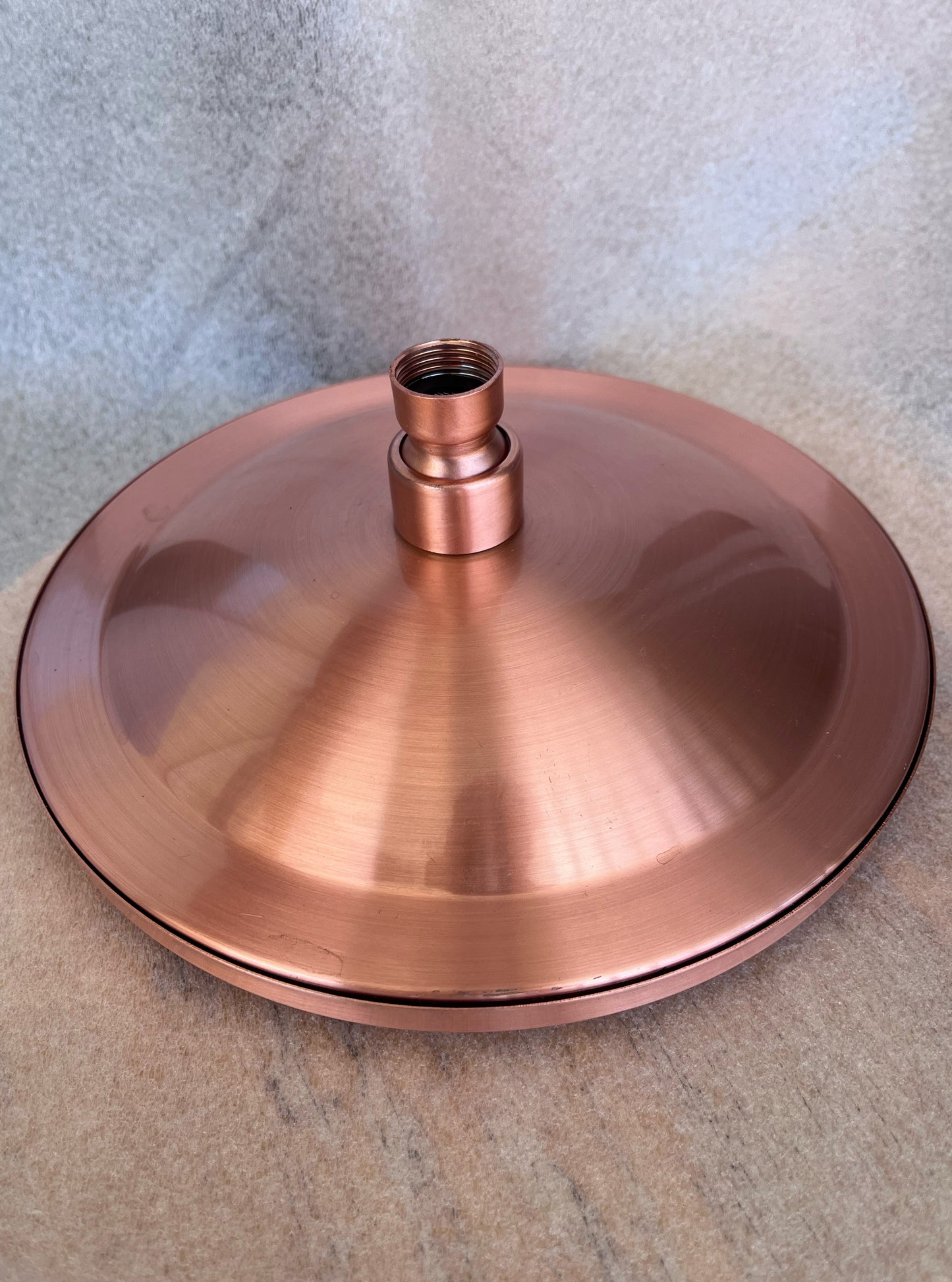 Puckered Brass Shower Head