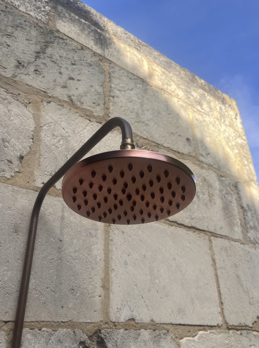 Puckered Brass Shower Head